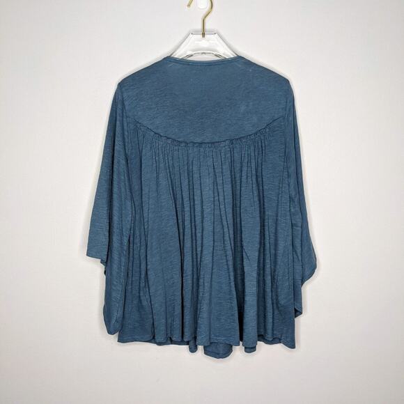 Anthropologie Deletta Blue Beaded Boho Blouse XS - Picture 10 of 10